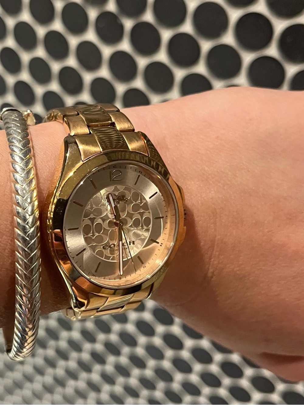 Coach gold/rose tone Bracelet Watch - Elegant Everyday Style